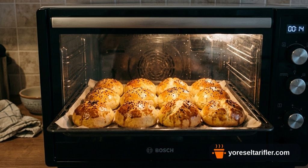 Mercimek Unlu Lor Peynirli Poğaça Tarifi — Adım 3