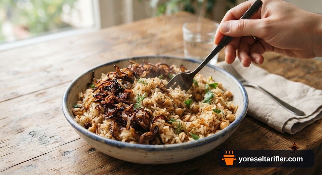 Mercimek ve Bulgurla Sağlıklı Pilav Tarifi — Adım 6