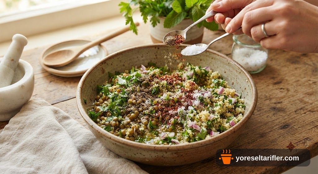 Mercimekli Kısır Salatası Tarifi — Adım 3