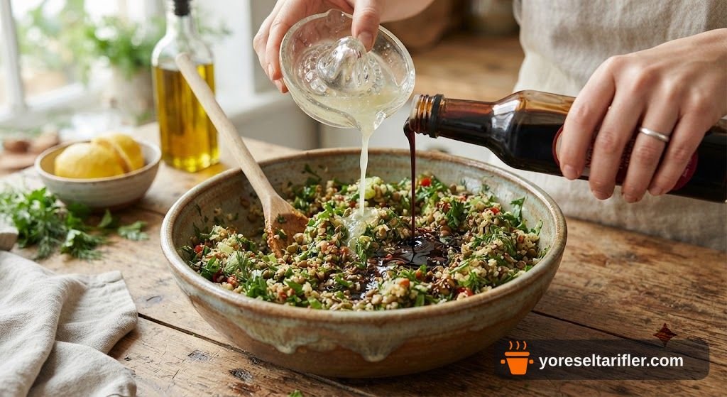 Mercimekli Kısır Salatası Tarifi — Adım 4