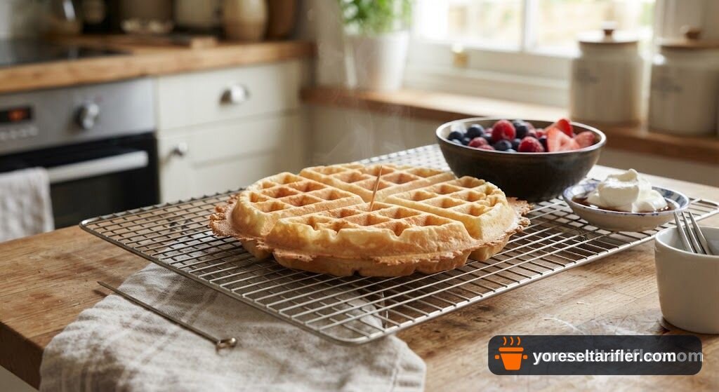 Meyveli Hafif Waffle Tarifi — Adım 3