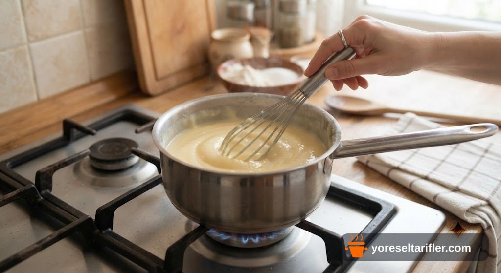 Meyveli Muhallebi Pasta Tarifi — Adım 2