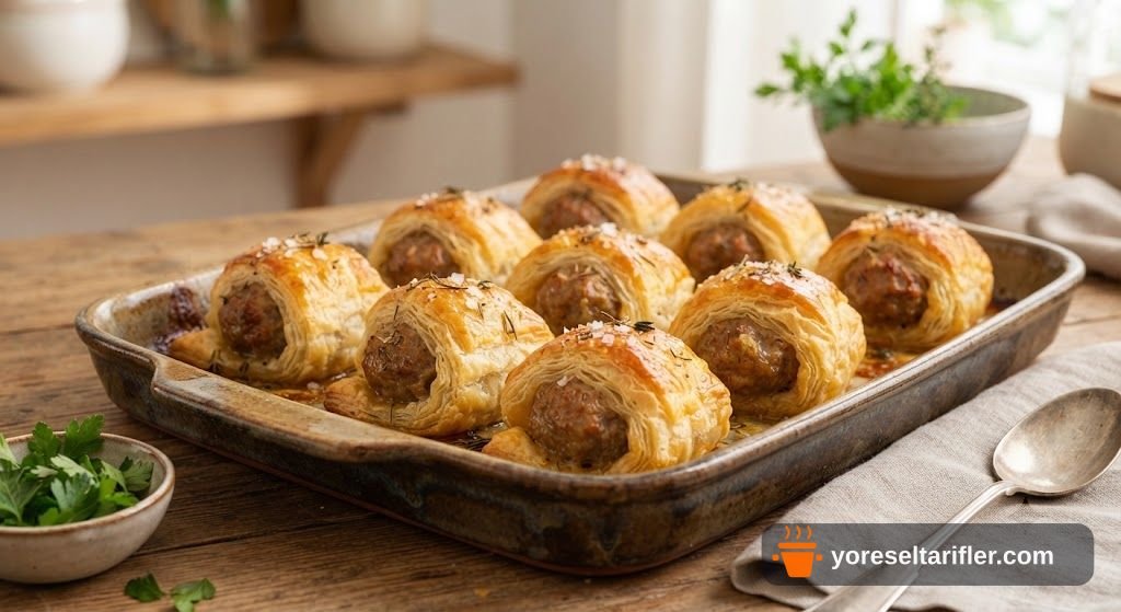 Milföy Kaplı Kaşarlı Köfte Şiş Tarifi — Adım 6