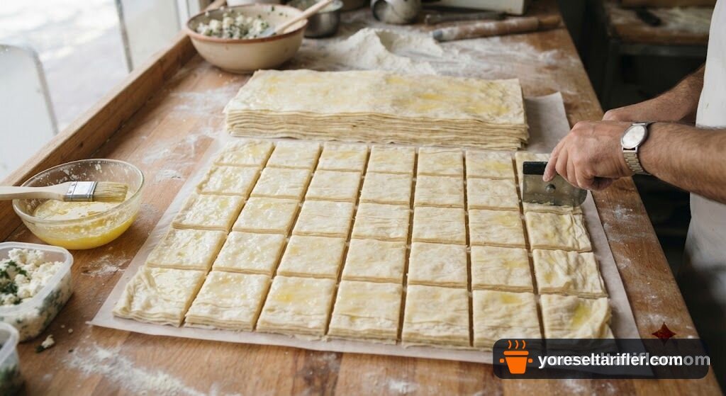 Mini Baklava Kalıpları Şerbetli Tarifi — Adım 2