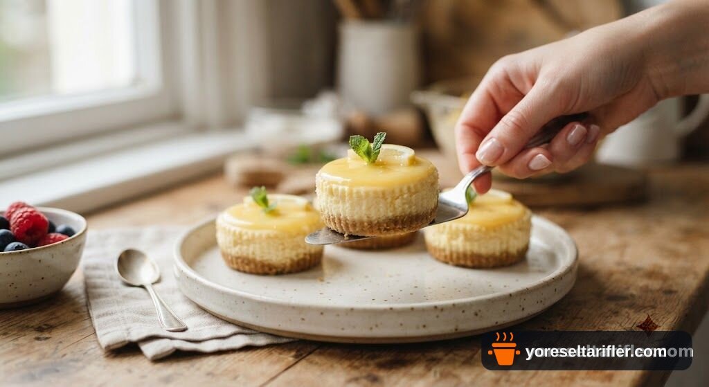Mini Limon Soslu Cheesecake Tarifi — Adım 4