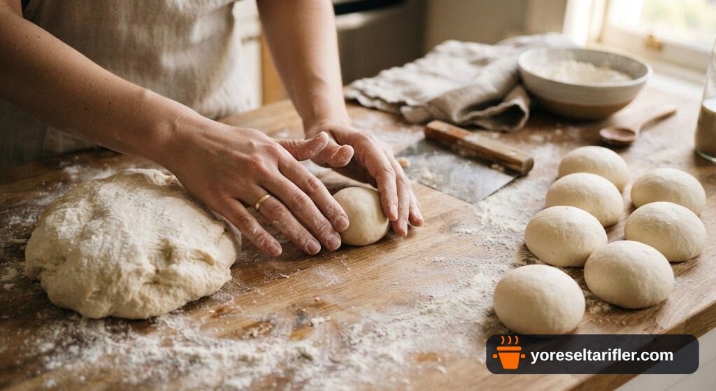 Mini Pastane Tarzı Kaşarlı Pizzalar Tarifi — Adım 3