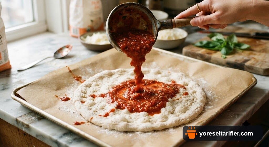 Mini Pastane Tarzı Kaşarlı Pizzalar Tarifi — Adım 5