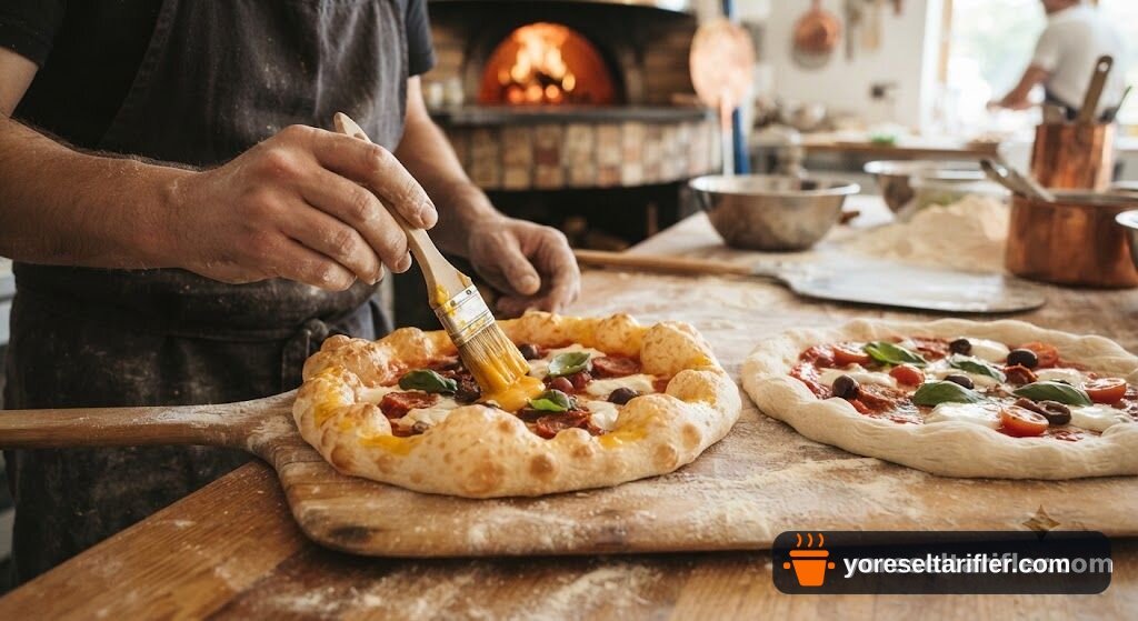 Mini Pastane Tarzı Kaşarlı Pizzalar Tarifi — Adım 6
