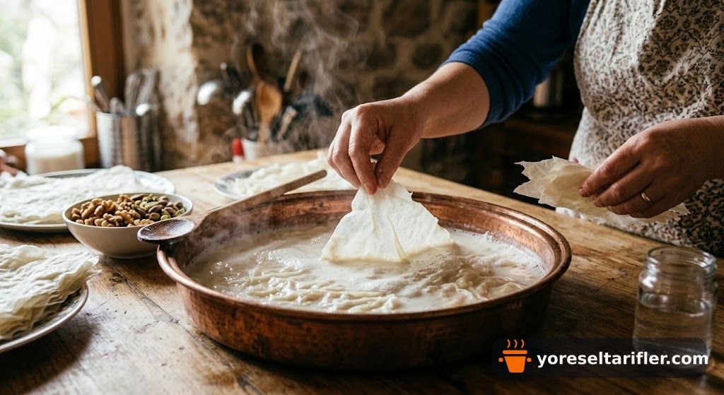 Mis Kokulu Gül Suyu Güllaç Tarifi — Adım 3
