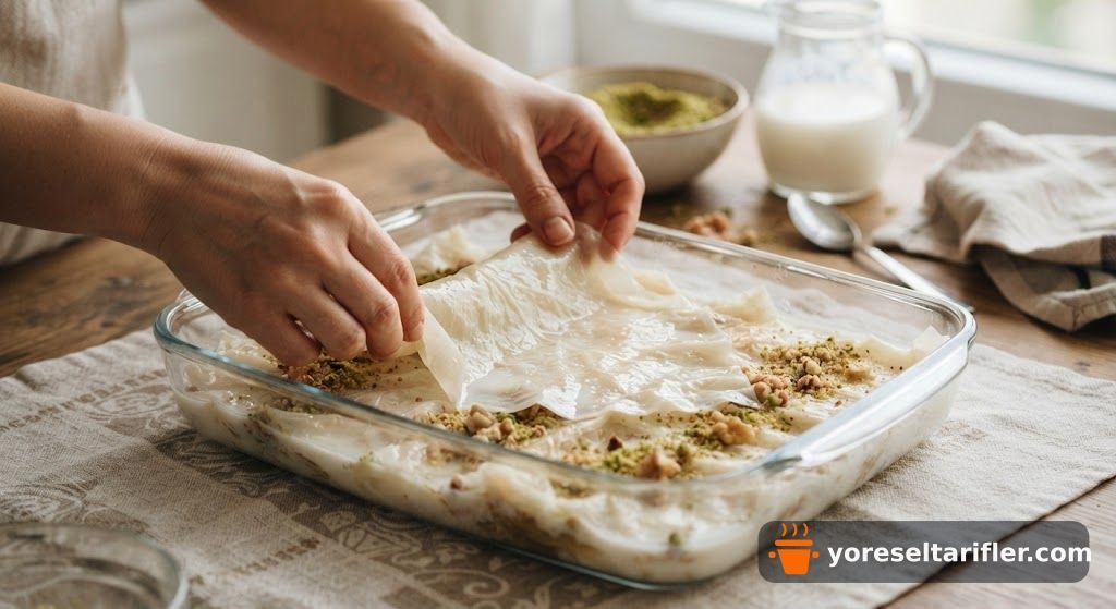 Mis Kokulu Gül Suyu Güllaç Tarifi — Adım 4