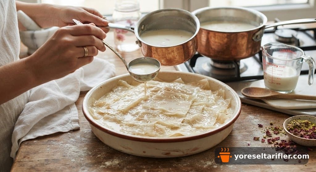 Mis Kokulu Gül Suyu Güllaç Tarifi — Adım 6