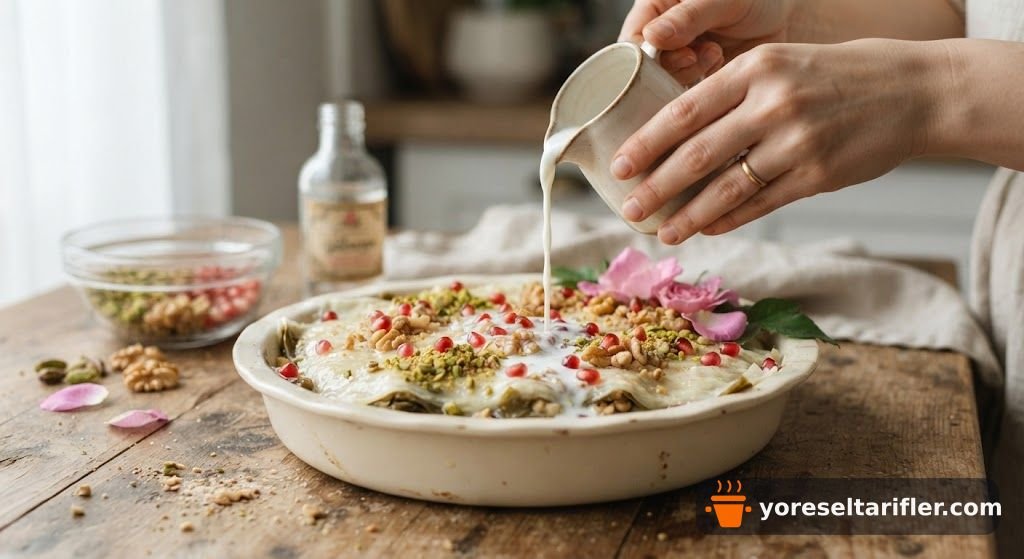 Mis Kokulu Gül Suyu Güllaç Tarifi — Adım 7