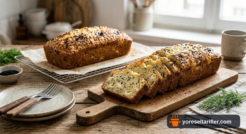 Mis Kokulu Peynirli Çörek Otlu Kek Tarifi — Adım 5