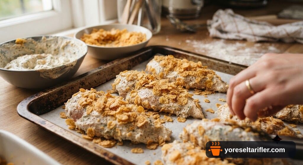 Corn Flakes'li (Mısır Gevrekli) Tavuk Tarifi — Adım 4