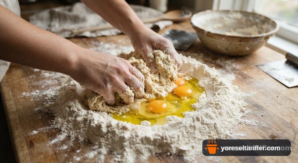 Mor Fettuccine Makarna Tarifi — Adım 3
