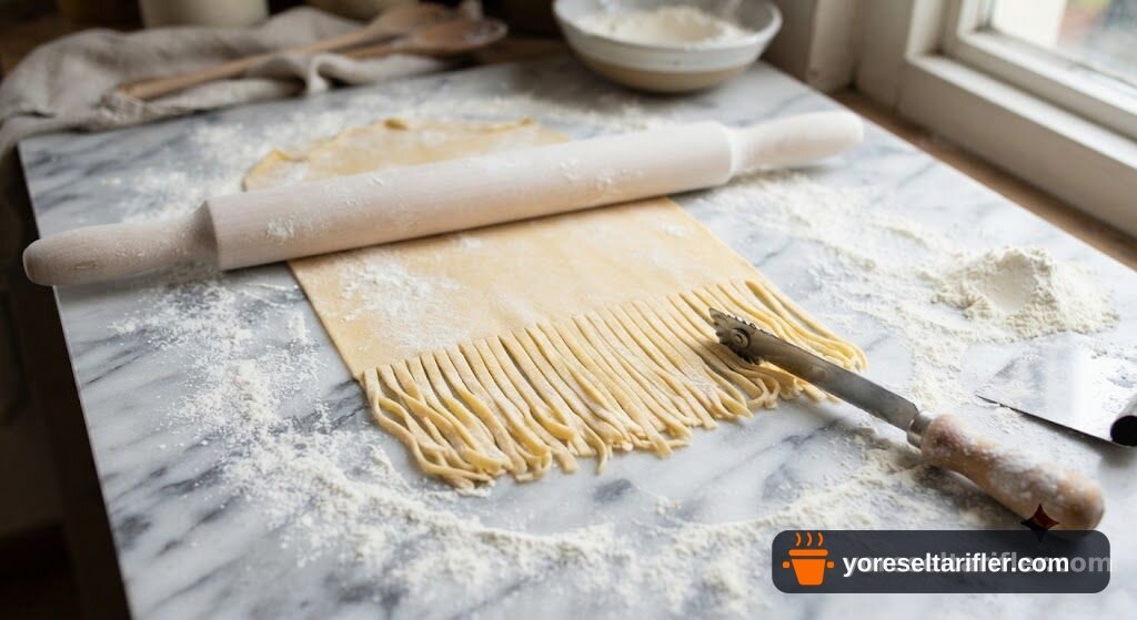 Mor Fettuccine Makarna Tarifi — Adım 4