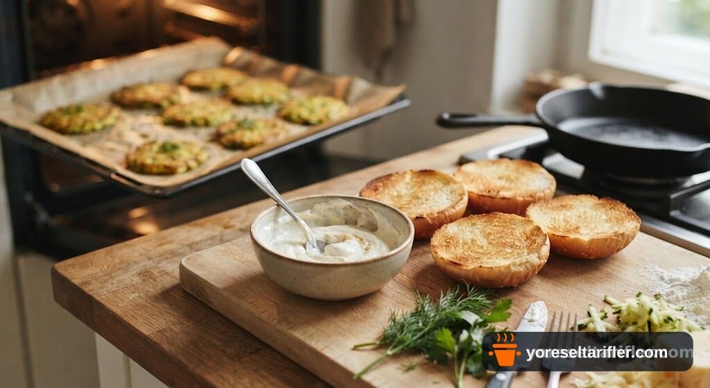 Mücver Burger Tarifi — Adım 6