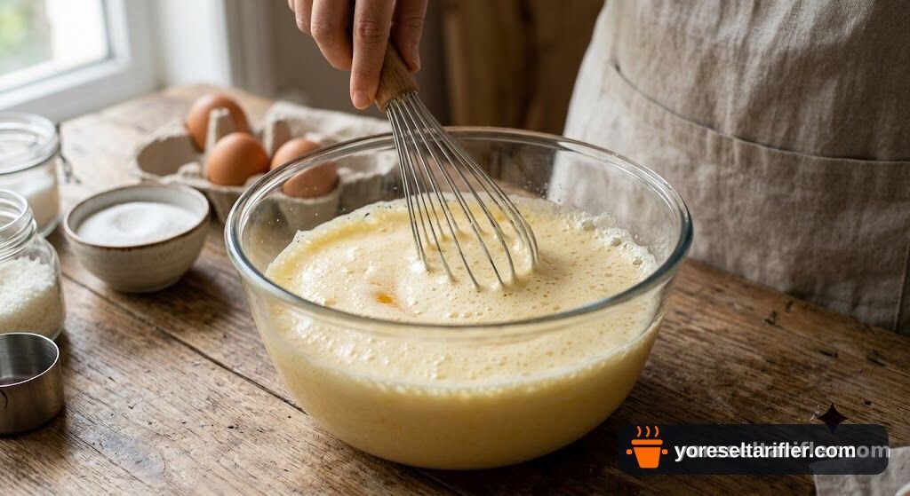 Muhallebili Hindistan Cevizi Pamuk Pastası Tarifi — Adım 1