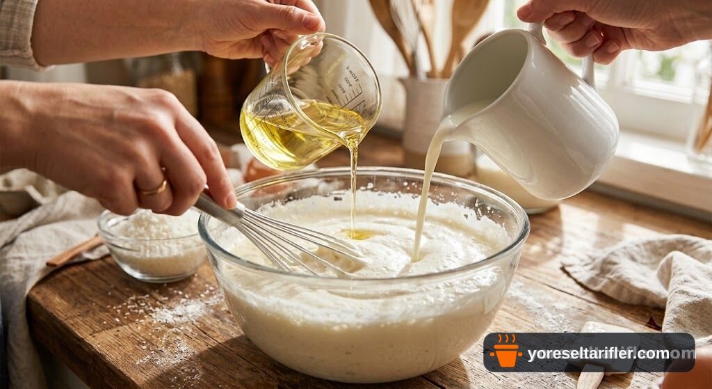 Muhallebili Hindistan Cevizi Pamuk Pastası Tarifi — Adım 2