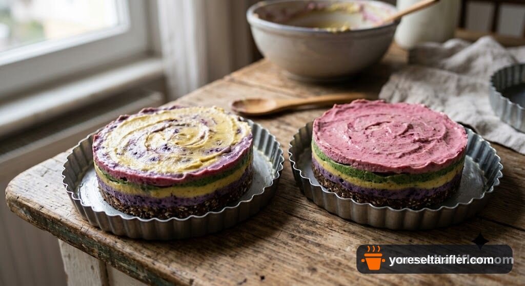 Muz ve Hurma Gökkuşağı Cheesecake Tarifi — Adım 2