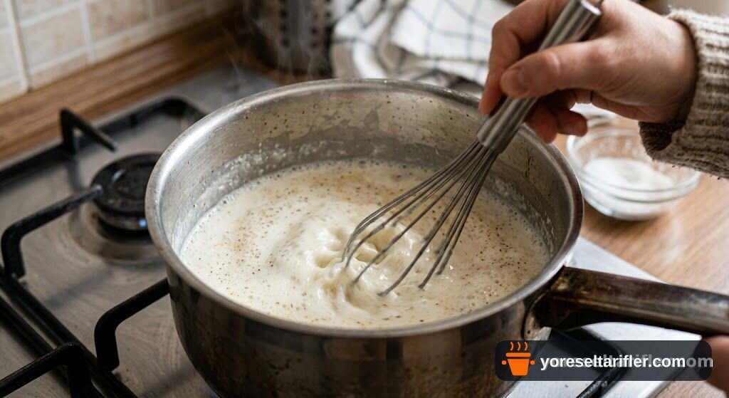 Muzlu Bademli Puding Tarifi — Adım 1