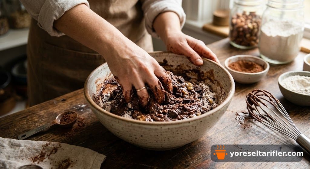 Muzlu Fit Brownie Tarifi (Hafif ve Kolay) — Adım 3