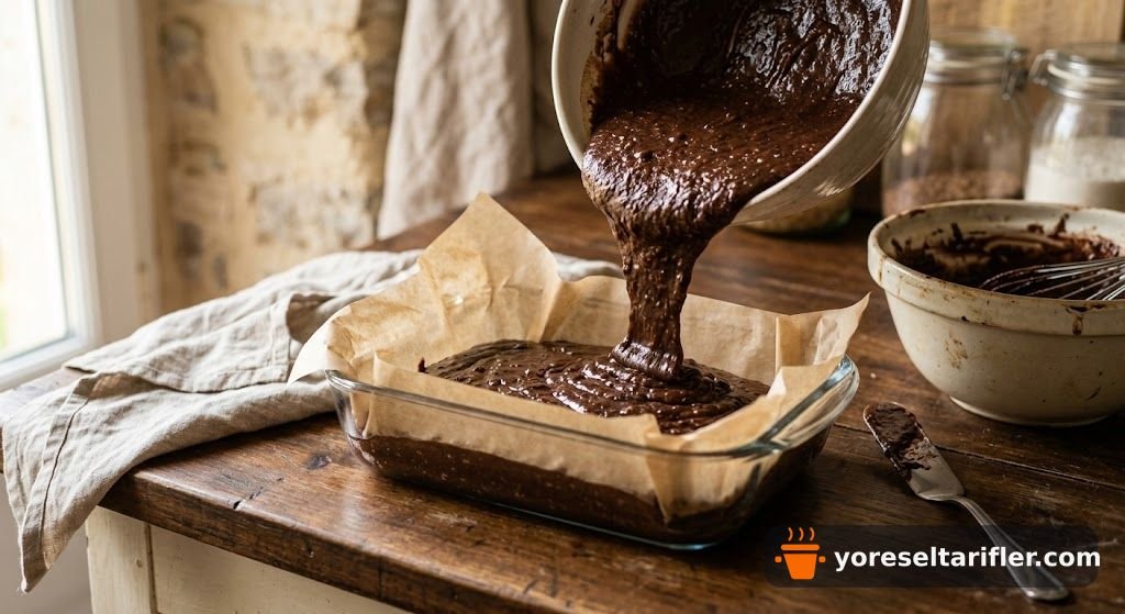 Muzlu Fit Brownie Tarifi (Hafif ve Kolay) — Adım 5