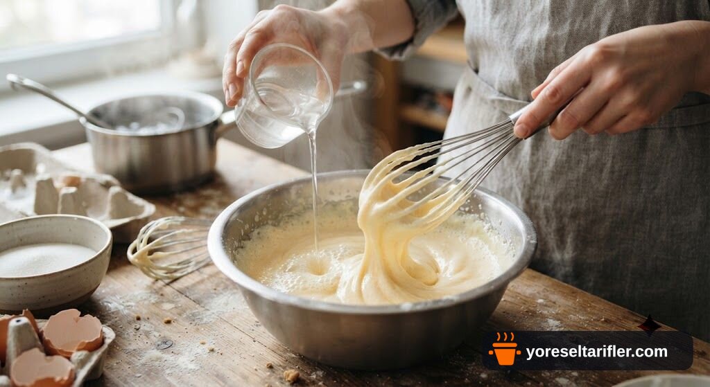 Muzlu Pandispanya Pasta Tarifi — Adım 1