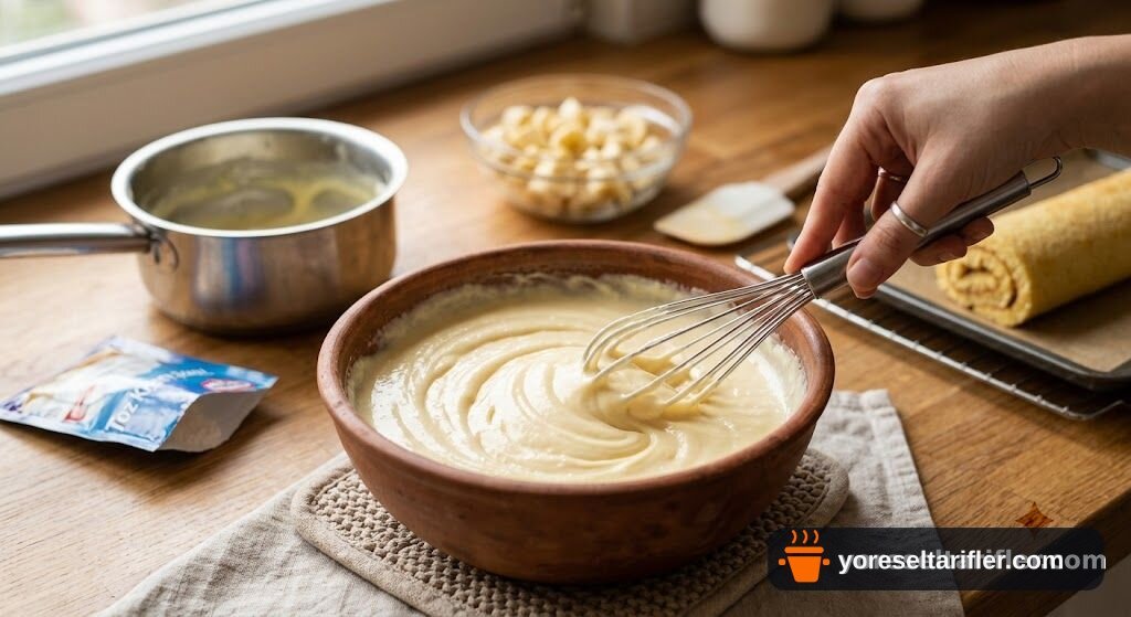 Muzlu Rulo Pasta Tarifi — Adım 6