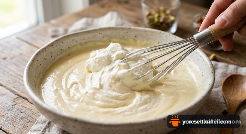 Muzun Şirin Sürpriziyle 3 Katlı Muhallebili Pasta Tarifi — Adım 3