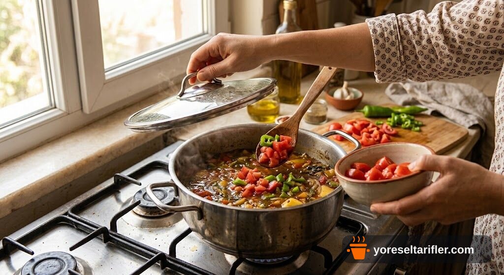 Zeytinyağlı Taze Fasulye Tarifi — Adım 6