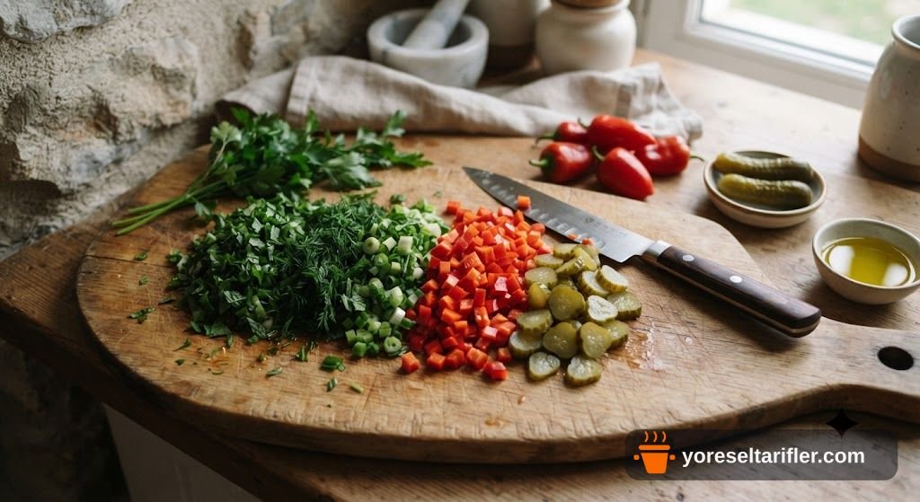 Narlı Bulgurlu Salata Tarifi — Adım 1