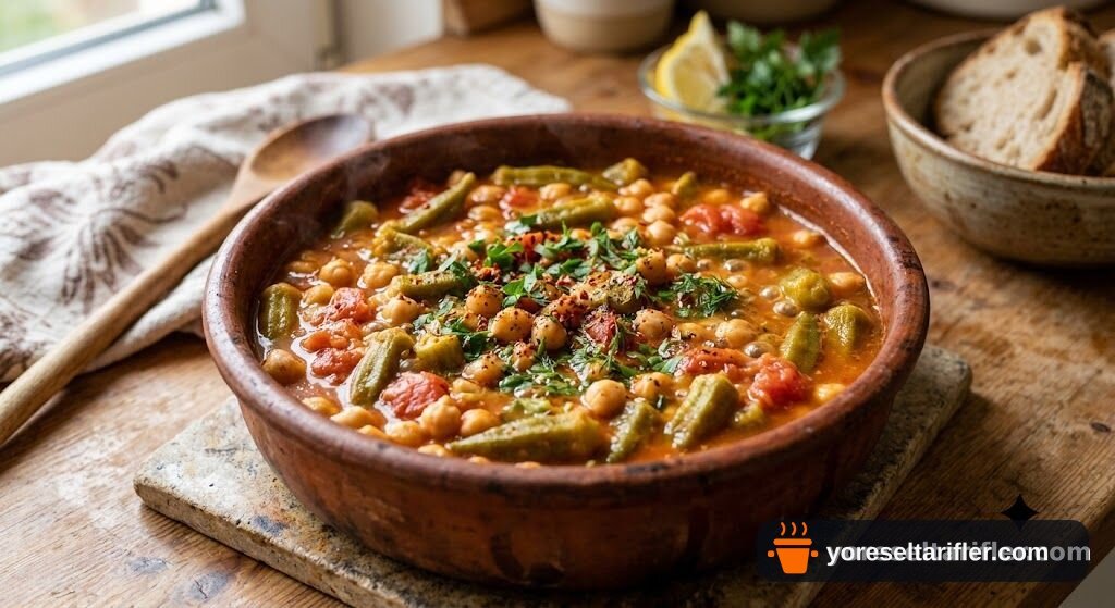 Nohutlu Bamya Yemeği Tarifi — Adım 2