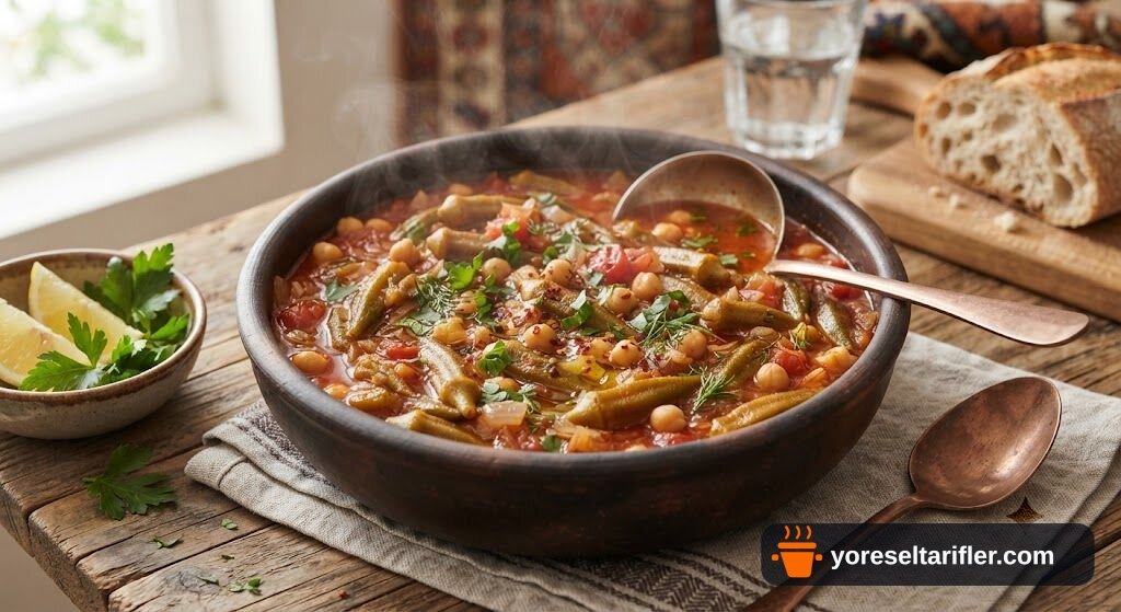 Nohutlu Bamya Yemeği Tarifi — Adım 5