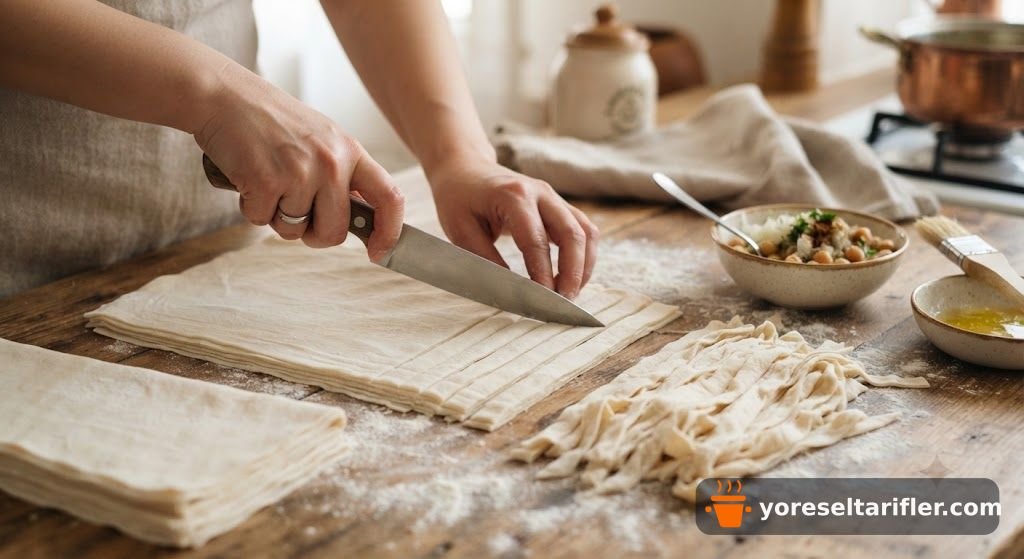 Nohutlu Çıtır Yufka Mantısı Tarifi — Adım 2