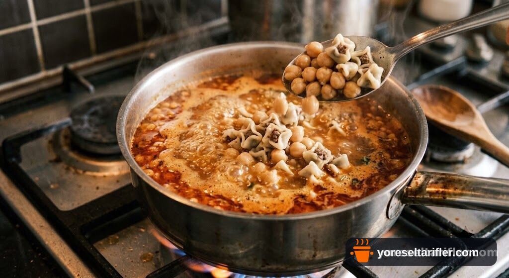 Nohutlu Mantı Çorbası Tarifi — Adım 4
