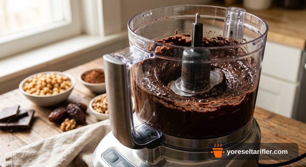 Nohutlu Rafine Şekersiz Brownie Kurabiye Tarifi — Adım 1