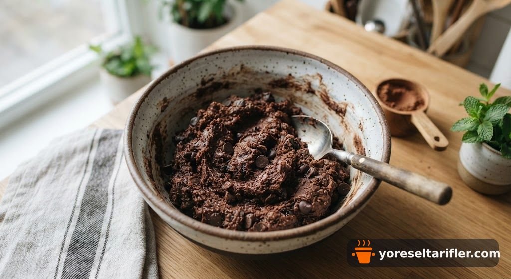 Nohutlu Rafine Şekersiz Brownie Kurabiye Tarifi — Adım 2