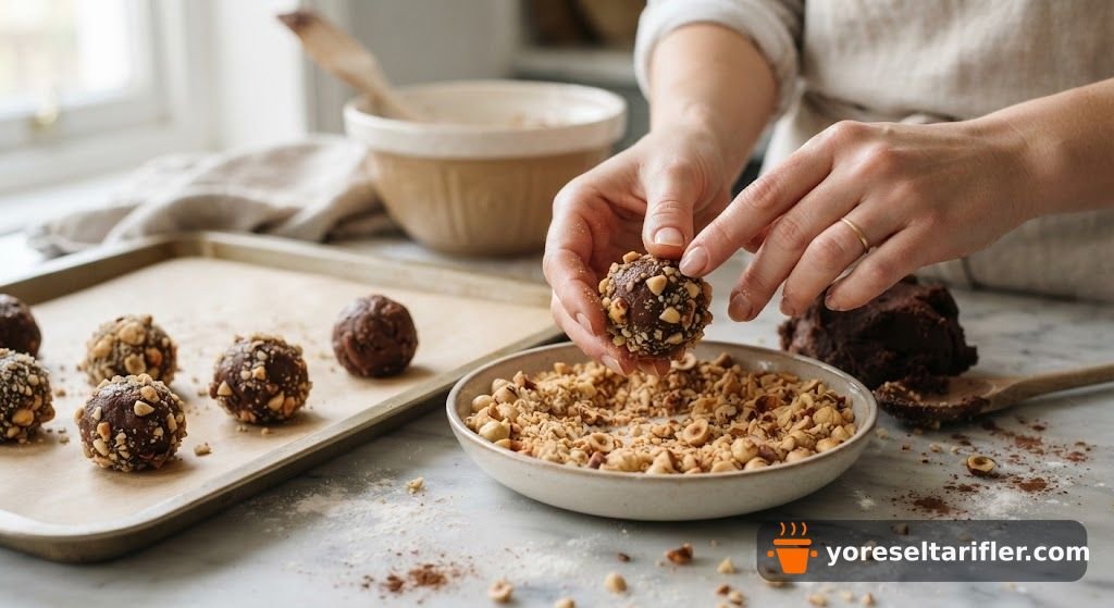 Nohutlu Rafine Şekersiz Brownie Kurabiye Tarifi — Adım 3