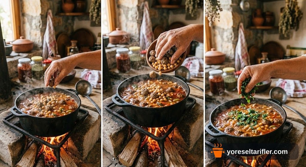 Nohutlu Topalak Yemeği Tarifi — Adım 3