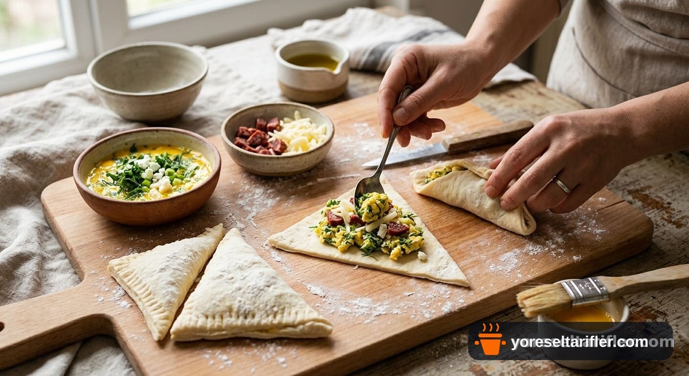 Omletli Kahvaltılık Bohçalar Tarifi — Adım 14