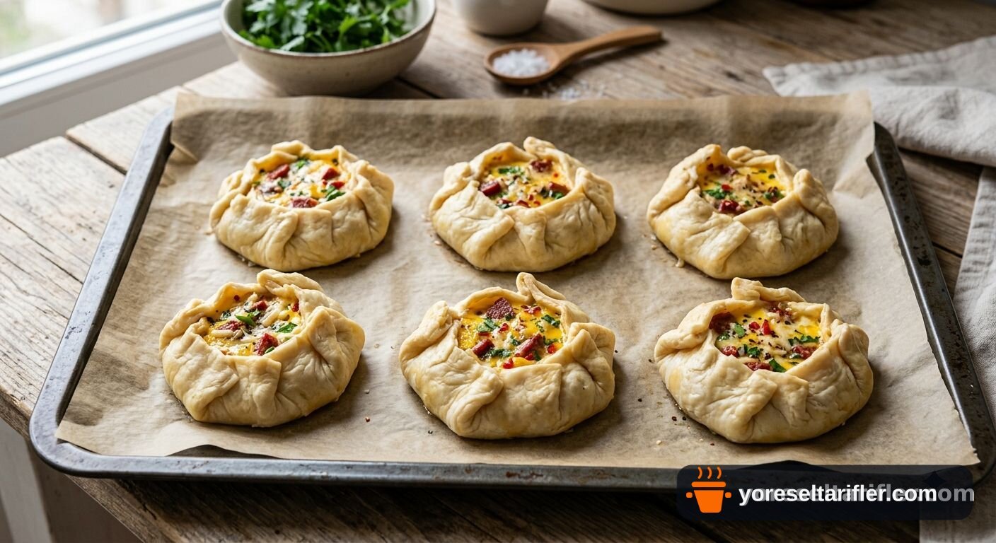 Omletli Kahvaltılık Bohçalar Tarifi — Adım 4