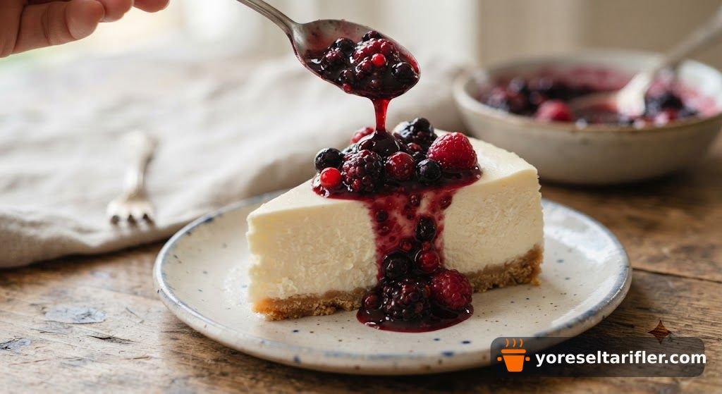 Orman Meyveli Fındıklı Cheesecake Tarifi — Adım 15