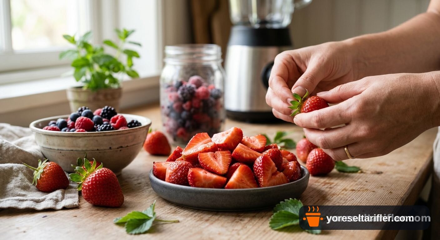Orman Meyveli Smoothie Tarifi — Adım 3