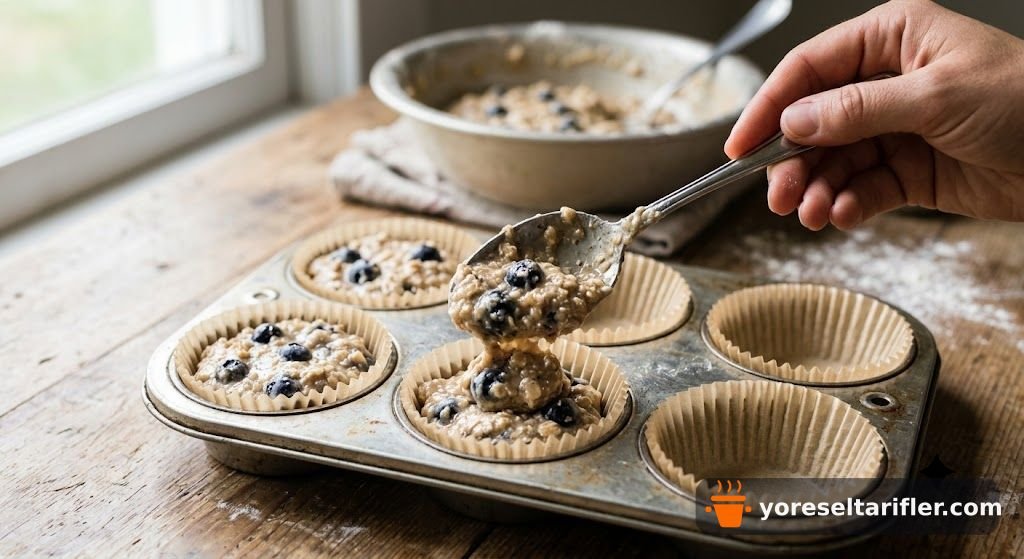 Otlu Glutensiz Fit Muffin Tarifi — Adım 4