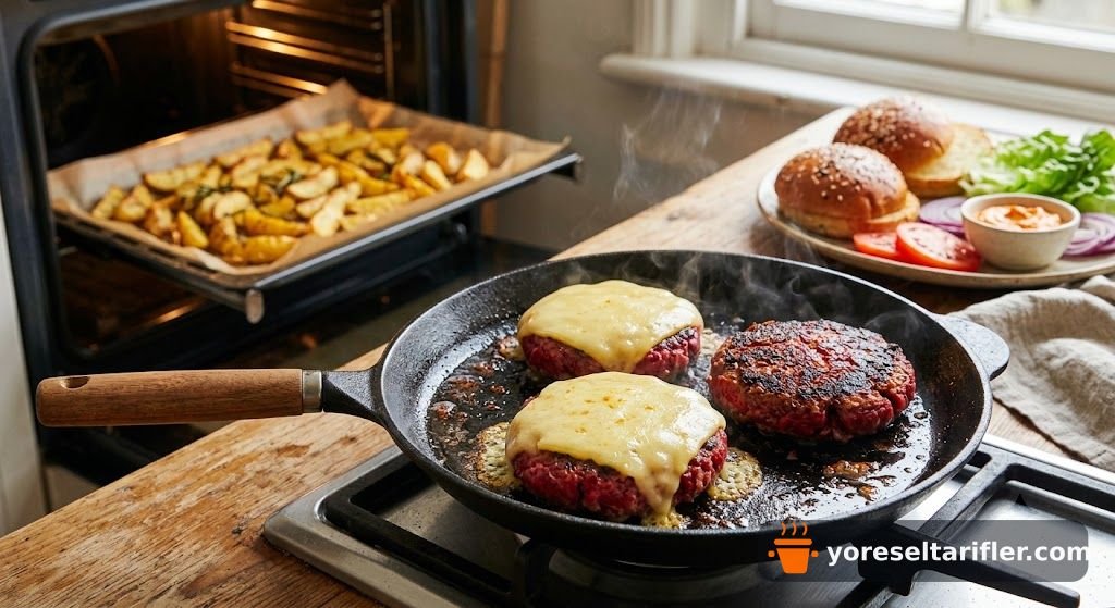 Pancarlı Kırmızı Hamburger Tarifi — Adım 10
