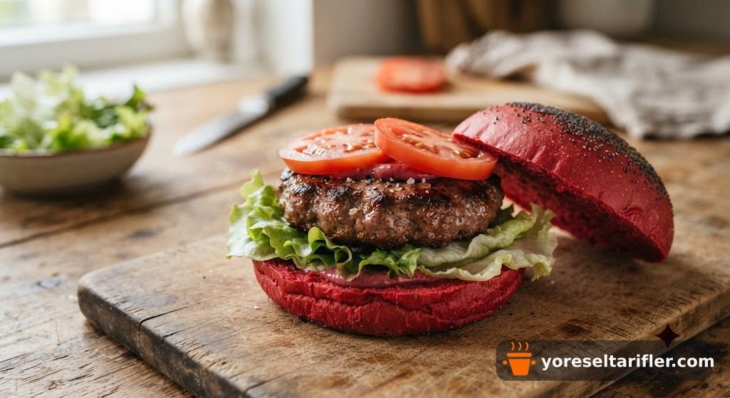 Pancarlı Kırmızı Hamburger Tarifi — Adım 11