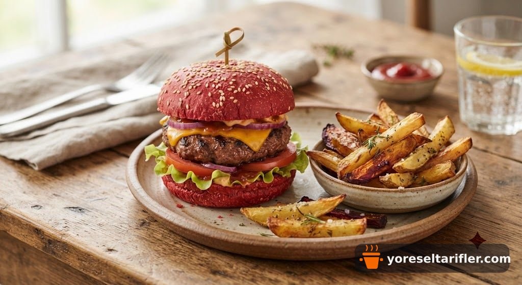 Pancarlı Kırmızı Hamburger Tarifi — Adım 12