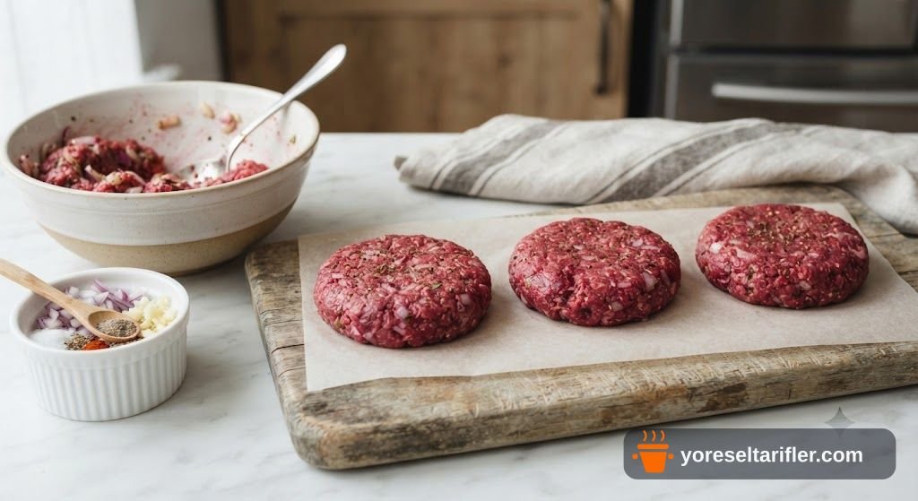 Pancarlı Kırmızı Hamburger Tarifi — Adım 5
