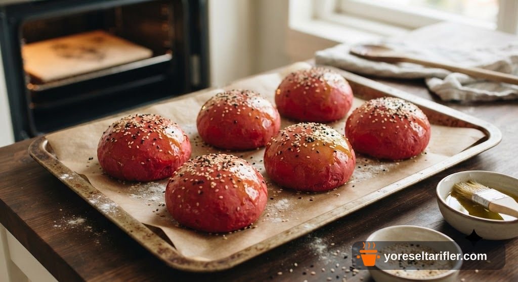 Pancarlı Kırmızı Hamburger Tarifi — Adım 7